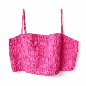 a new day Bright Hot Pink Smocked Camisole with Adjustable Straps